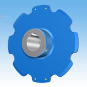 大型輸送帶鏈輪 已開軸孔