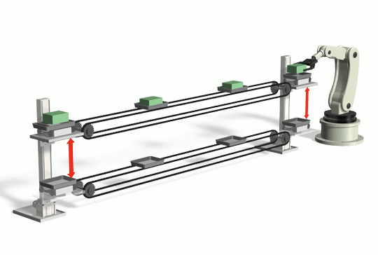 節省空間汽車產業高速升降機