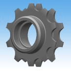 倍速鏈條、中心滾子鏈條用鏈輪已開軸孔BR型